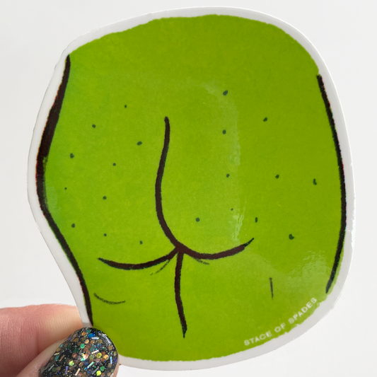 Big Green Butt Sticker