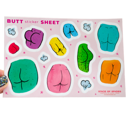 Butt Sticker Sheet