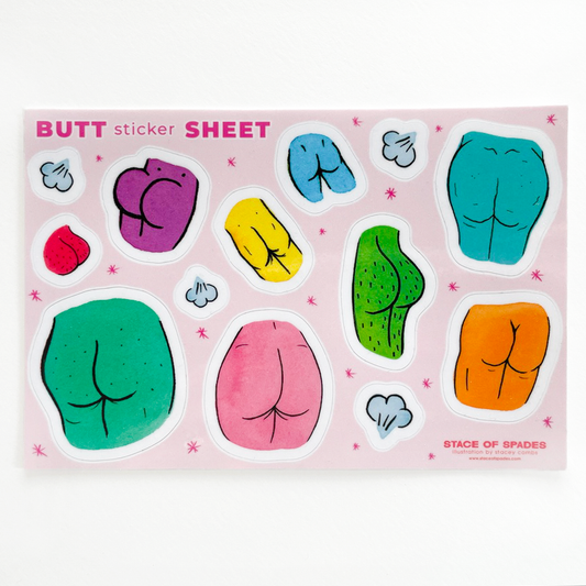 Butt Sticker Sheet