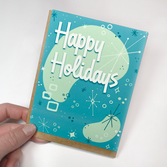 Mod Happy Holidays Holiday Card- SALE