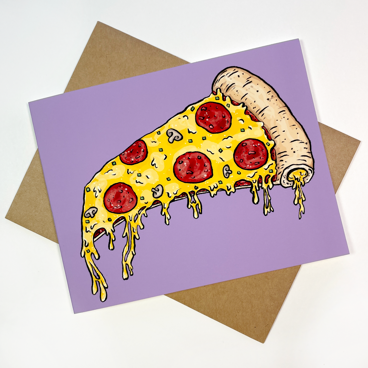 Pizza Greeting Card- SALE