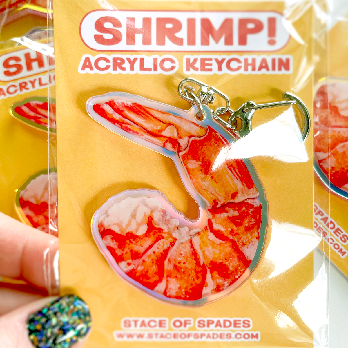 Shrimp Keychains