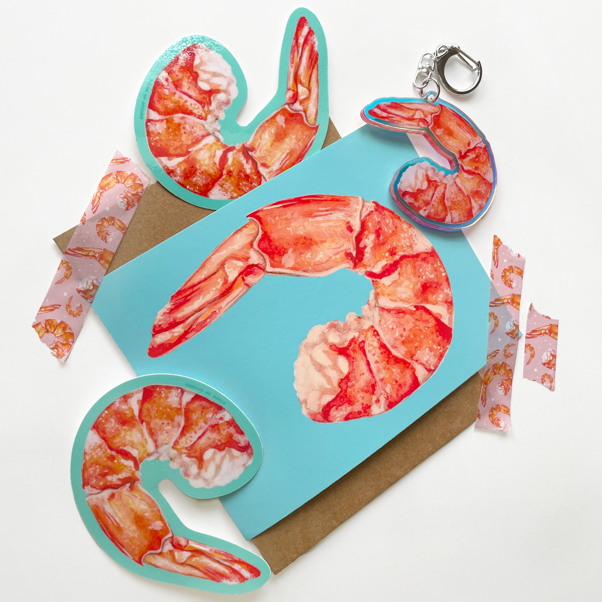Shrimp Washi Tape