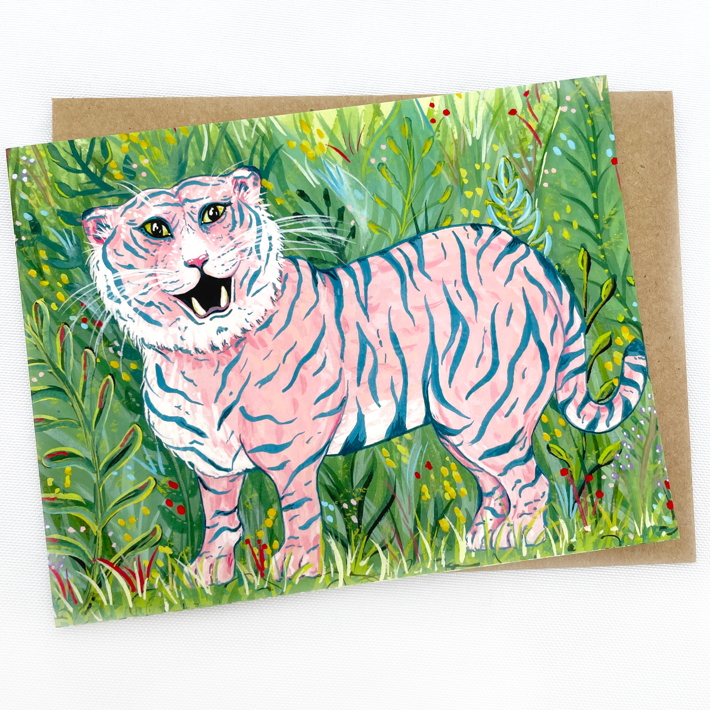 Pink Tiger Notecard