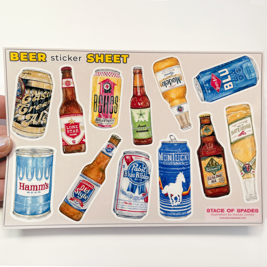 Beer Sticker Sheet