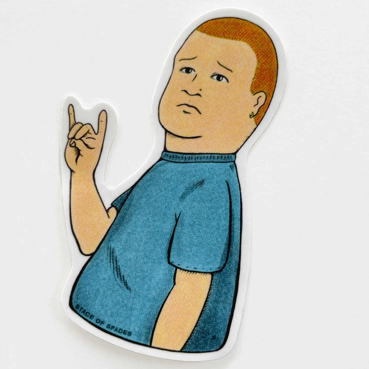 Bobby Hill Devil Horns Stickers