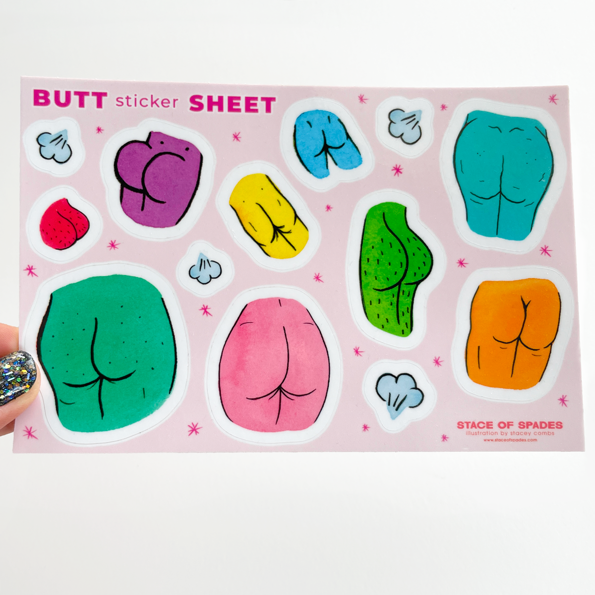 Butt Sticker Sheet