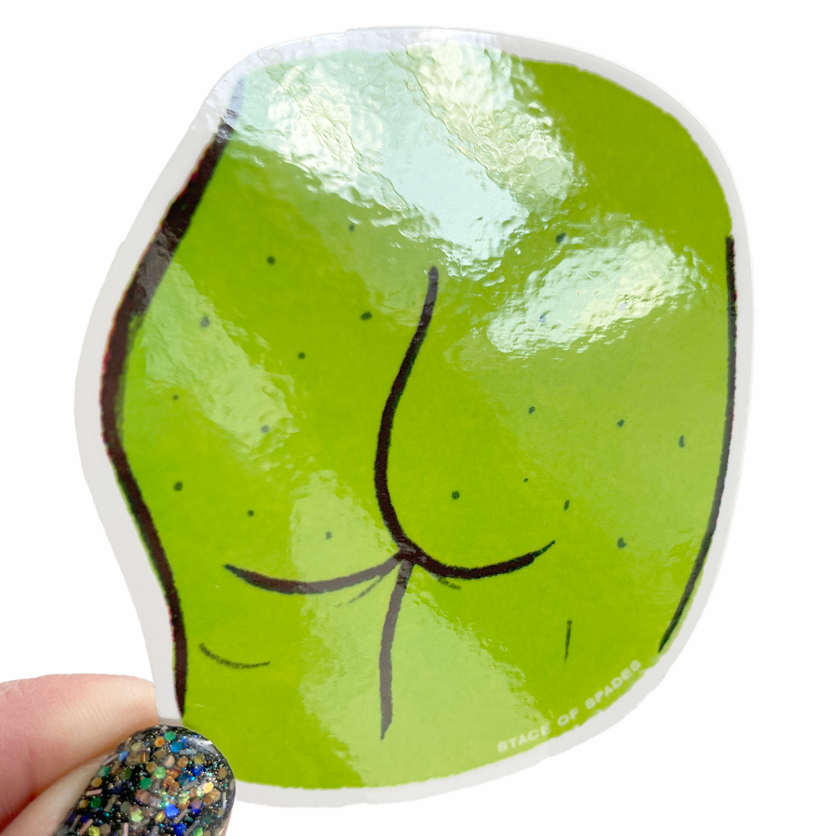 Big Green Butt Sticker