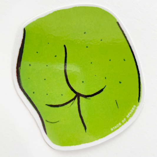 Big Green Butt Sticker