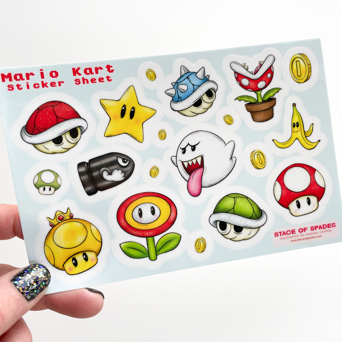 Mario Kart Sticker Sheet