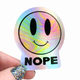 NOPE Smiley Stickers