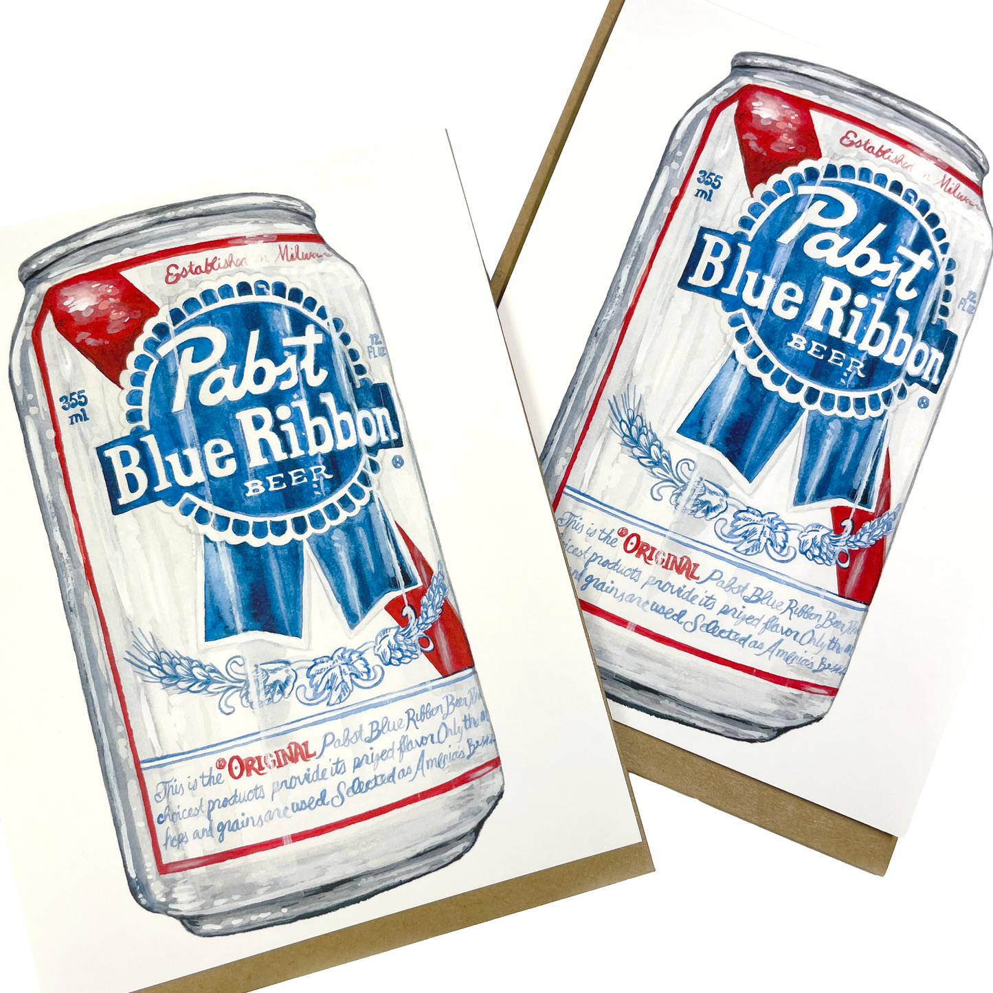 Hamm’s + PBR Notecards