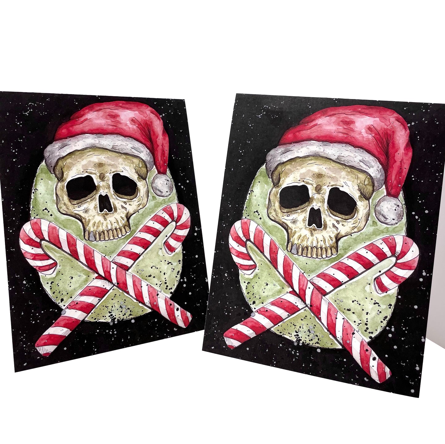 Skull and Crosscanes Card