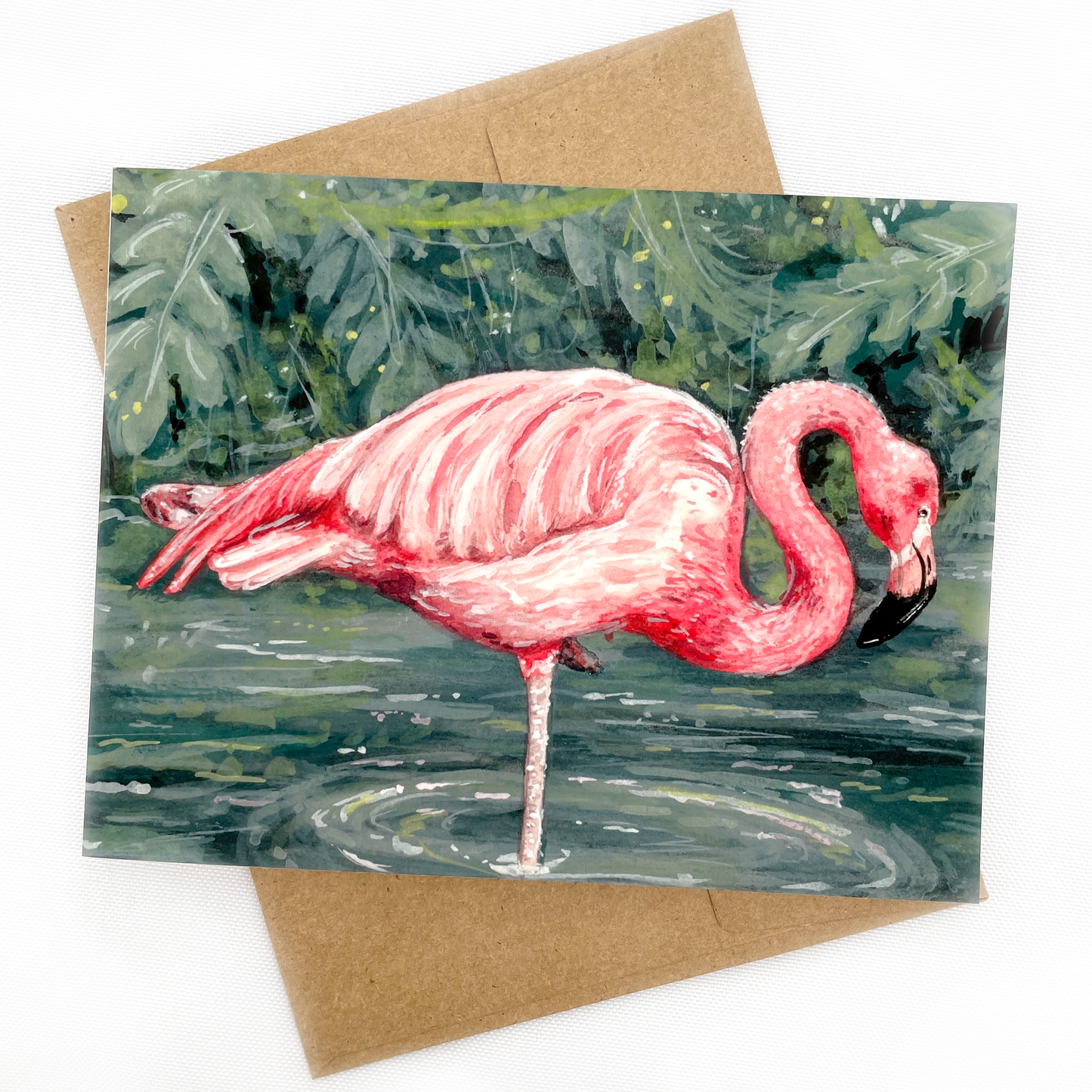 Flamingo Notecard