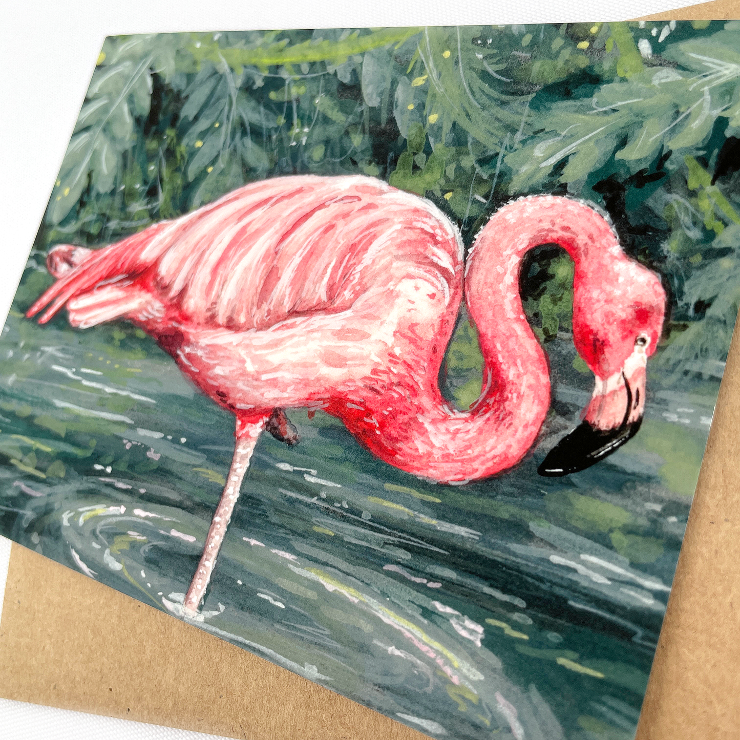 Flamingo Notecard