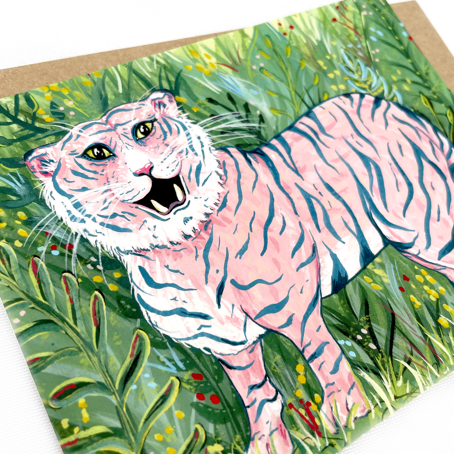 Pink Tiger Notecard